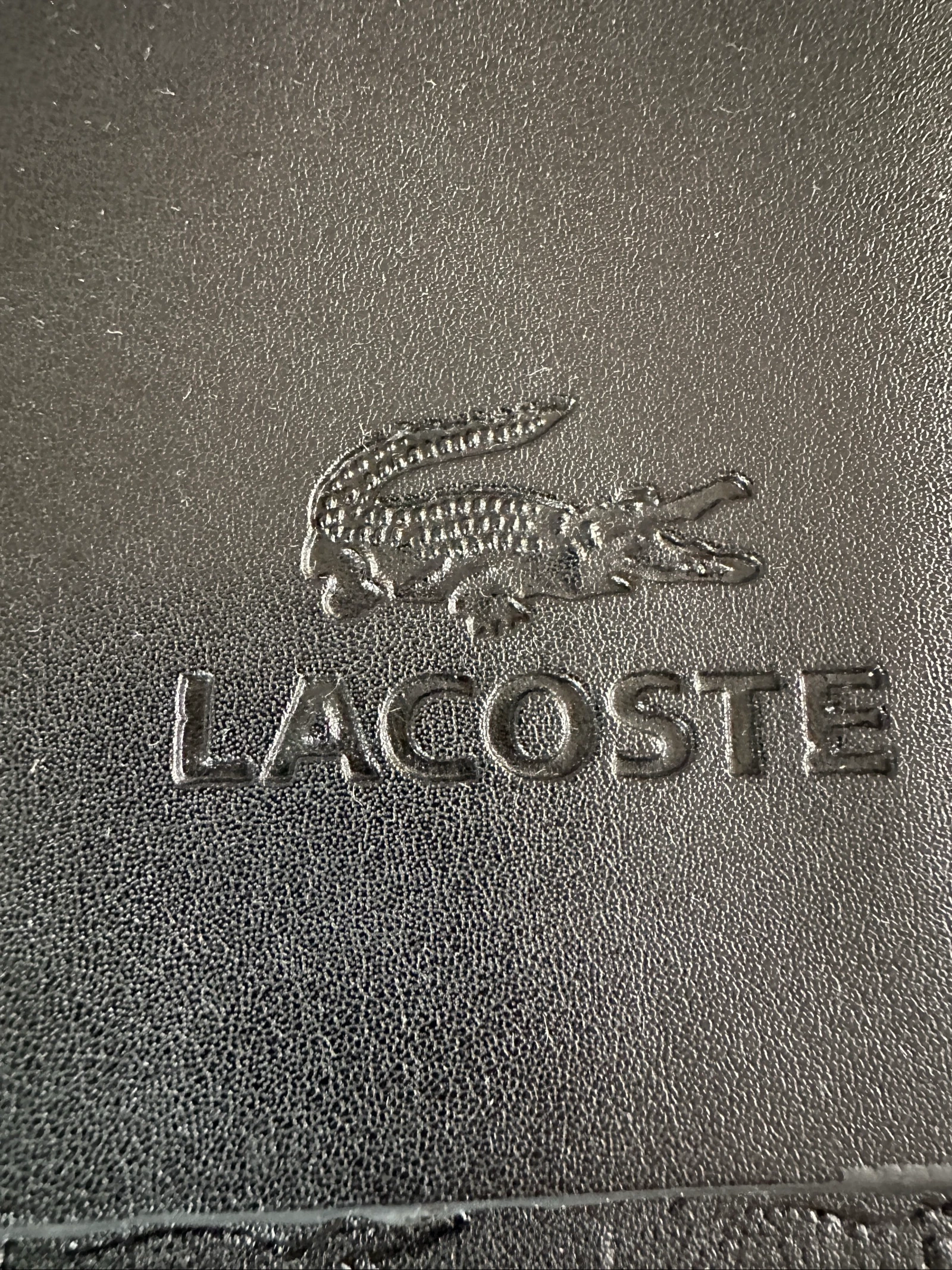 Zwarte schoudertas Lacoste - Crocodile monogrammotief – photo 6